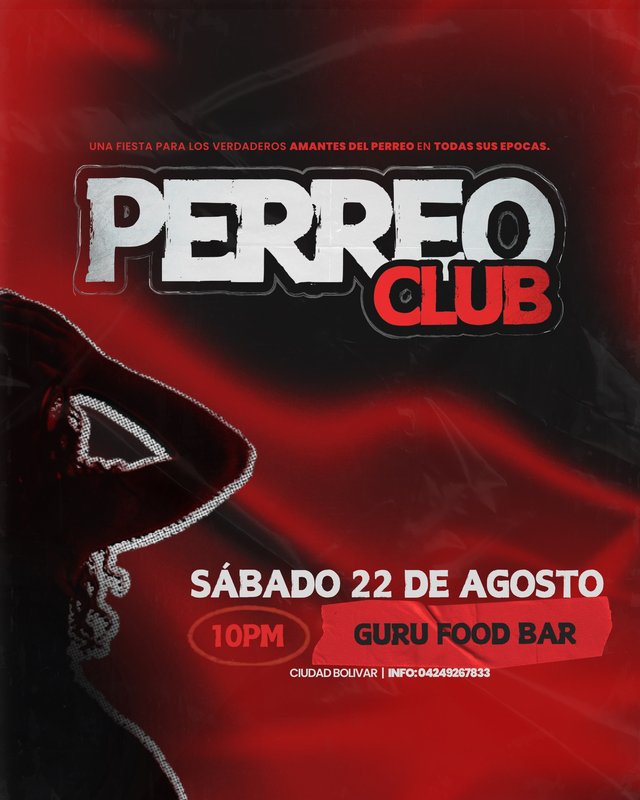 Cartel del Perreo Club en Guru Food Bar